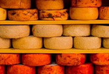 Portuguese cheese in a delicatessen shop near Bolhão Market