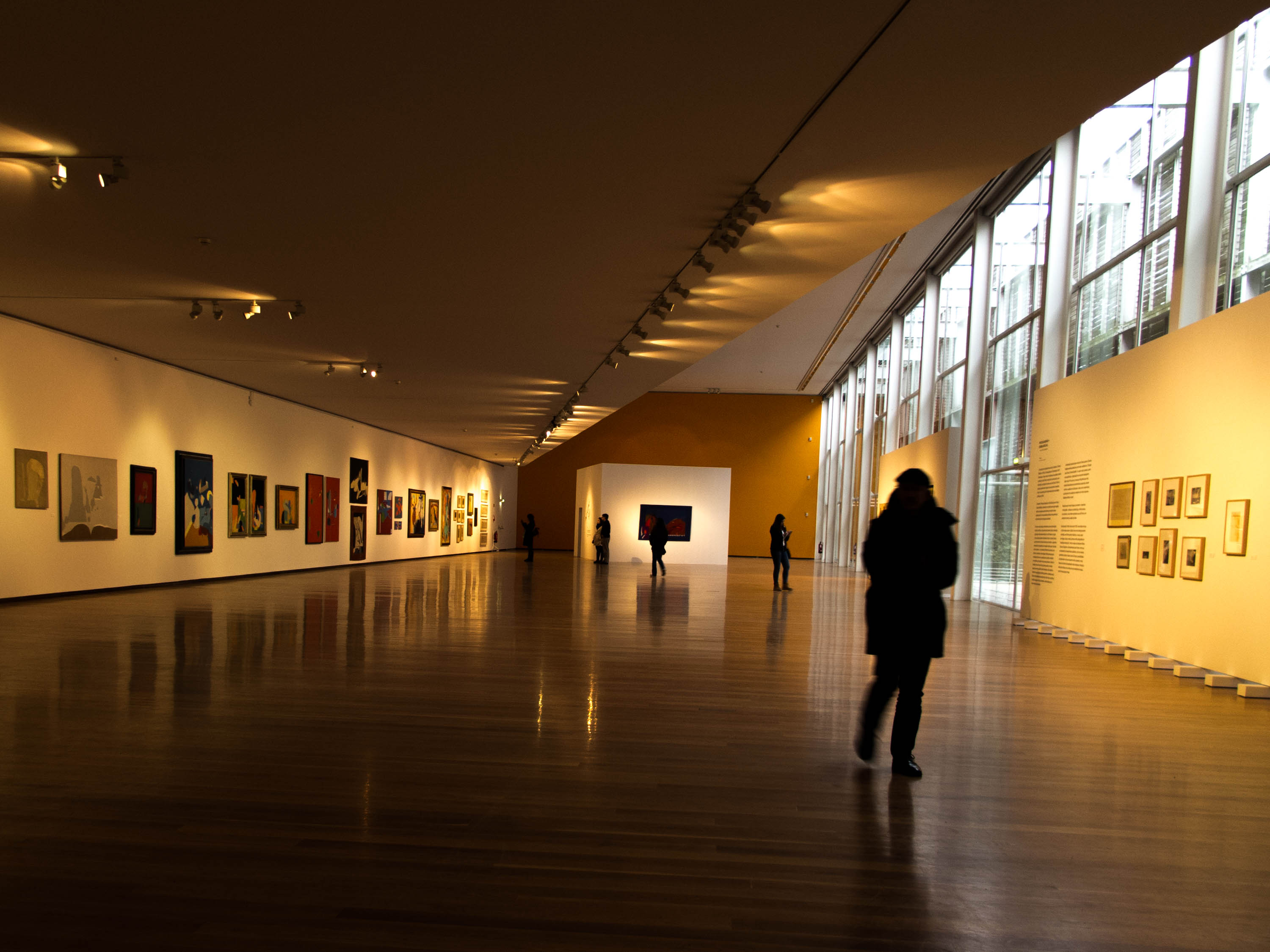 The inside of the municipal art gallery