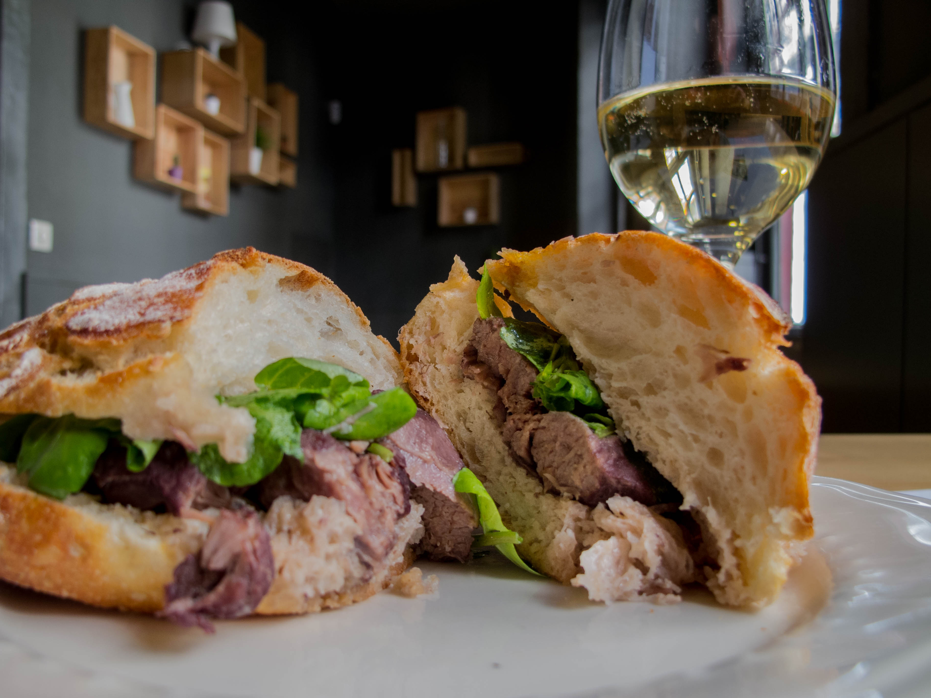Iberian Sandwiches with the matching Vinho Verde.